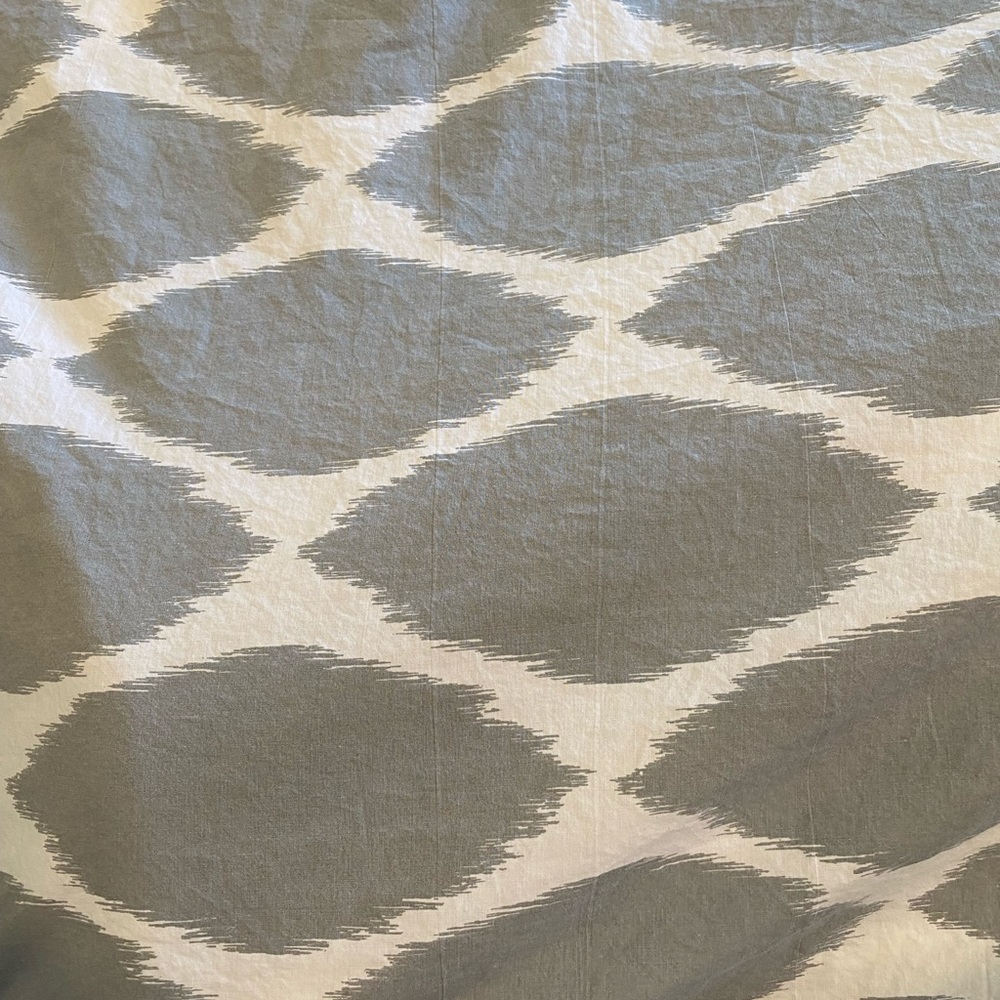 West Elm organic cotton King duvet cover